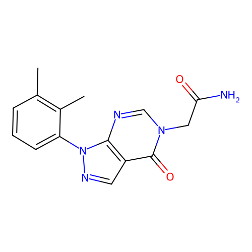 2-[1-(2,3-Dimethylphenyl)-4-oxopyrazolo[3,4-d]pyrimidin-5-yl]acetamide structure