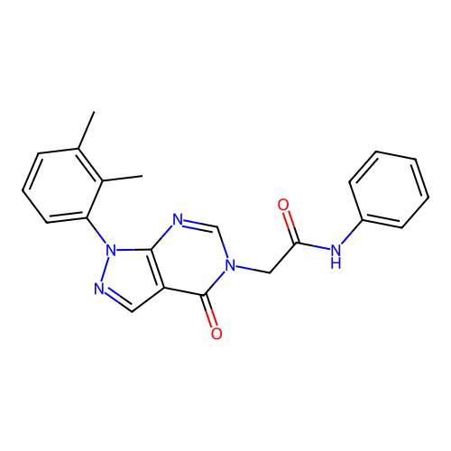 2-[1-(2,3-dimethylphenyl)-4-oxopyrazolo[3,4-d]pyrimidin-5-yl]-N-phenylacetamide structure