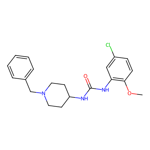 1-(1-Benzylpiperidin-4-yl)-3-(5-chloro-2-methoxyphenyl)urea structure