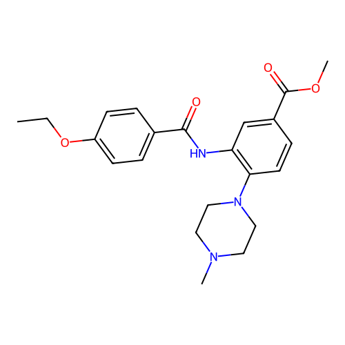 Methyl 3-(4-ethoxybenzamido)-4-(4-methylpiperazin-1-YL)benzoate structure