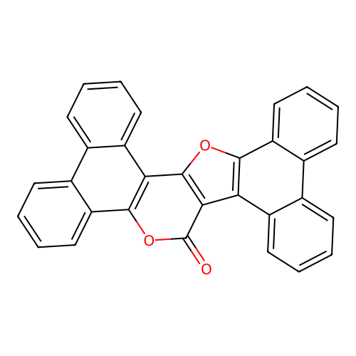 10H-Dibenzo(f,h)phenanthro(9',10':4,5)furo(3,2-c)chromen-10-one structure