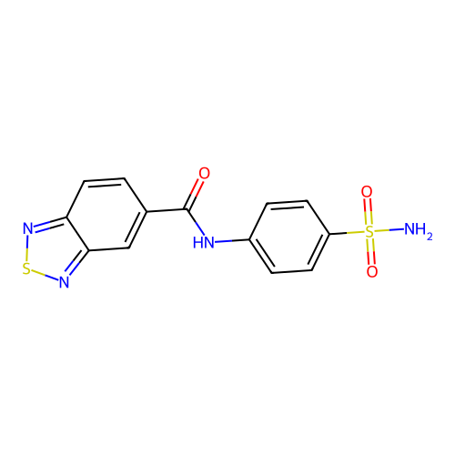 N-(4-sulfamoylphenyl)-2,1,3-benzothiadiazole-5-carboxamide structure