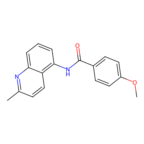 4-methoxy-N-(2-methylquinolin-5-yl)benzamide structure