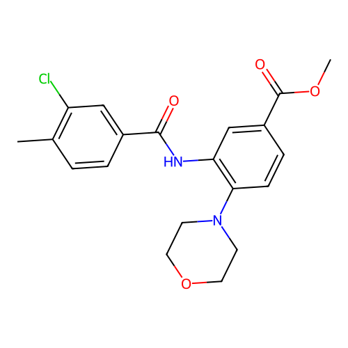 Methyl 3-[(3-chloro-4-methylbenzoyl)amino]-4-morpholin-4-ylbenzoate structure