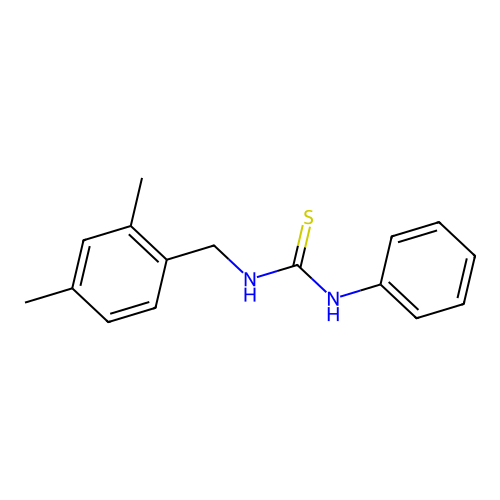 N-[(2,4-Dimethylphenyl)methyl]-N'-phenylthiourea structure