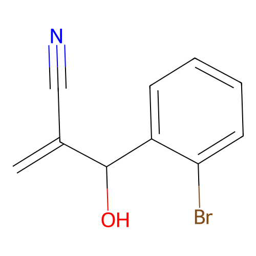 2-((2-Bromophenyl)(hydroxy)methyl)acrylonitrile structure
