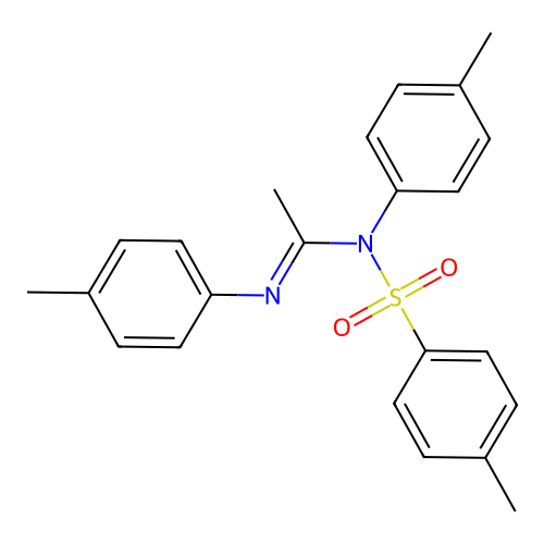 Ethanimidamide, N,N'-bis(4-methylphenyl)-N-[(4-methylphenyl)sulfonyl]- structure