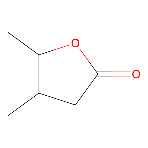 Dihydro-4,5-dimethyl-2(3H)-furanone structure
