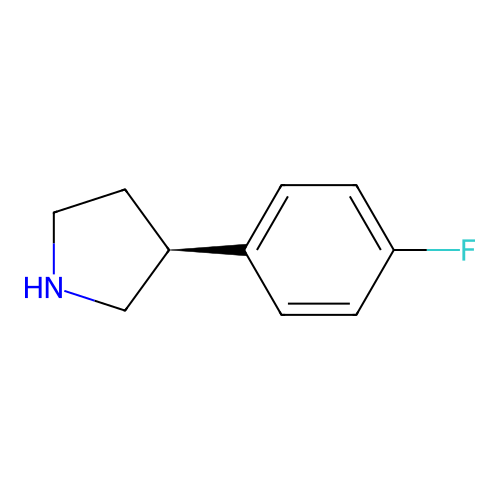 (3S)-3-(4-fluorophenyl)pyrrolidine structure