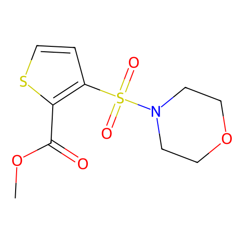 Methyl 3-(morpholin-4-ylsulfonyl)thiophene-2-carboxylate structure