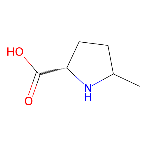 (2S)-5-Methylpyrrolidine-2-carboxylic acid structure