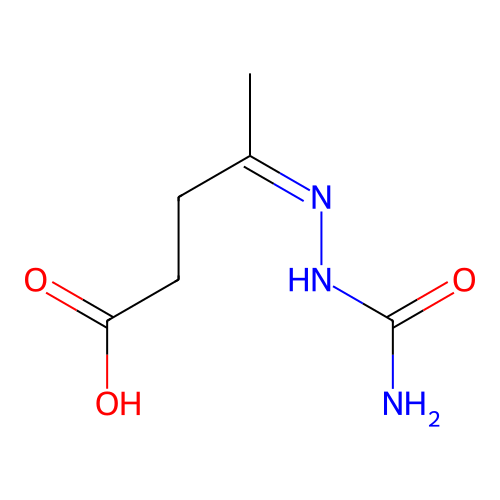 Levulinic acid semicarbazone structure