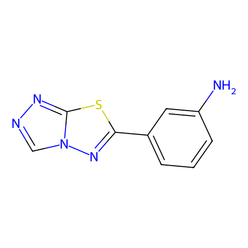 3-([1,2,4]Triazolo[3,4-b][1,3,4]thiadiazol-6-yl)aniline structure