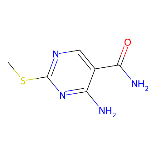 4-氨基-2-(甲硫基)嘧啶-5-甲酰胺 structure