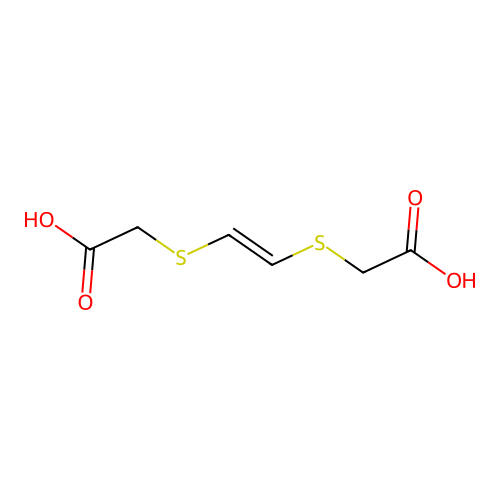 2-[2-(Carboxymethylsulfanyl)ethenylsulfanyl]acetic acid structure