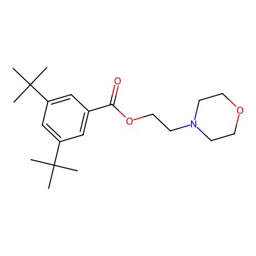 2-Morpholin-4-ylethyl 3,5-ditert-butylbenzoate structure