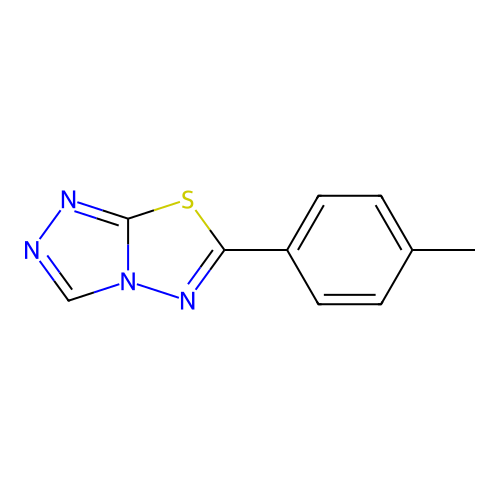 6-(4-Methylphenyl)[1,2,4]triazolo[3,4-b][1,3,4]thiadiazole structure
