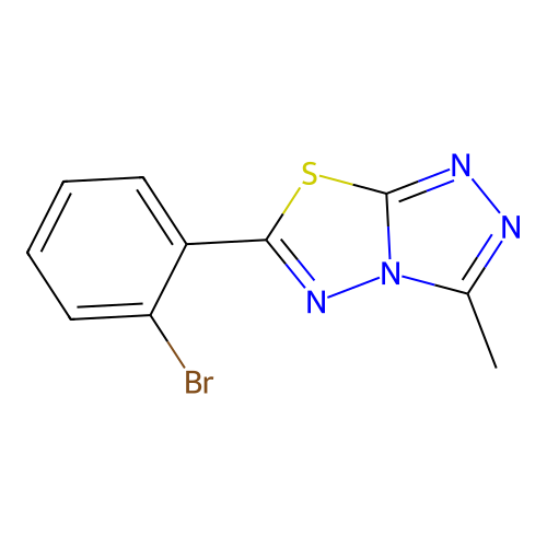 6-(2-Bromophenyl)-3-methyl[1,2,4]triazolo[3,4-b][1,3,4]thiadiazole structure