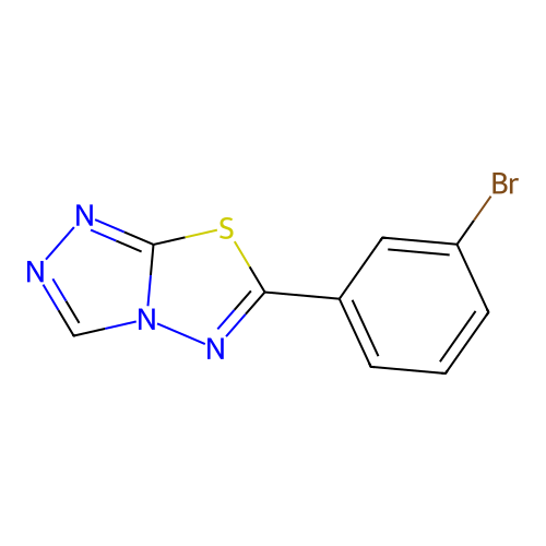 6-(3-Bromophenyl)-[1,2,4]triazolo[3,4-b][1,3,4]thiadiazole structure