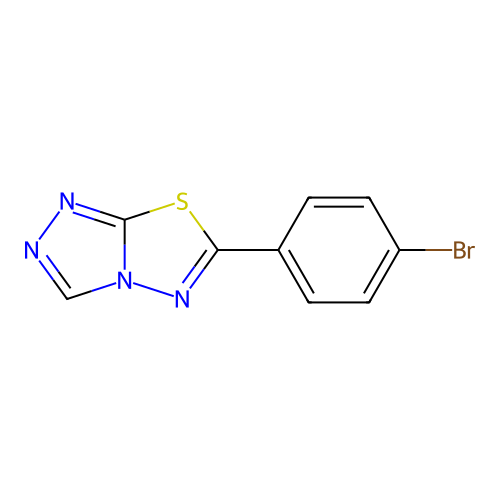 6-(4-Bromophenyl)-[1,2,4]triazolo[3,4-b][1,3,4]thiadiazole structure