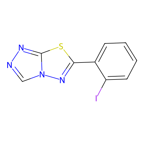 6-(2-Iodophenyl)[1,2,4]triazolo[3,4-b][1,3,4]thiadiazole structure