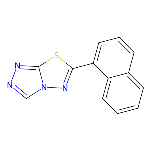 6-(1-Naphthyl)[1,2,4]triazolo[3,4-b][1,3,4]thiadiazole structure