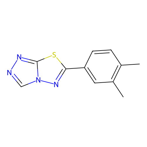 6-(3,4-Dimethylphenyl)[1,2,4]triazolo[3,4-b][1,3,4]thiadiazole structure
