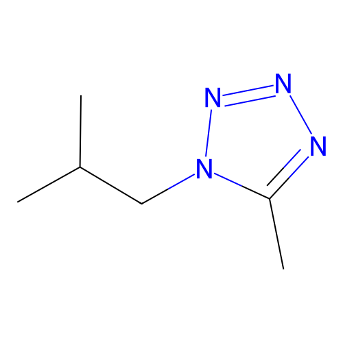 1-Isobutyl-5-methyl-1H-tetrazole structure