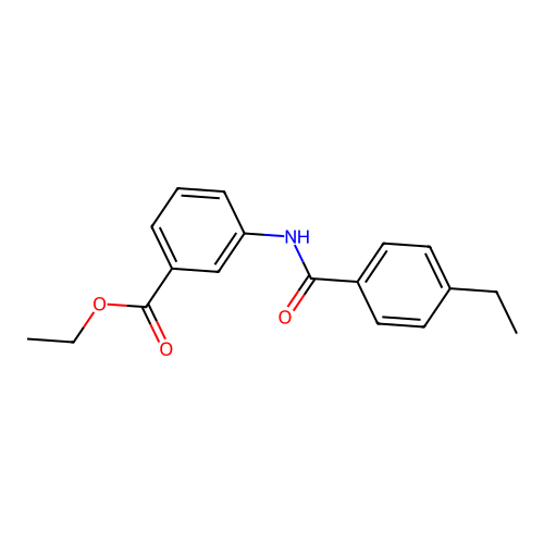 Ethyl 3-[(4-ethylbenzoyl)amino]benzoate structure