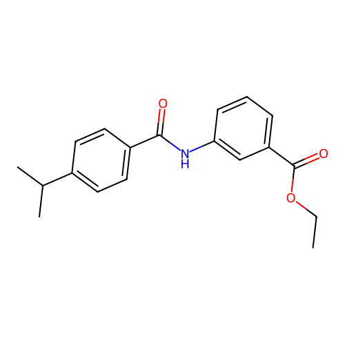 Ethyl 3-[(4-propan-2-ylbenzoyl)amino]benzoate structure