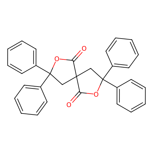 3,3,8,8-Tetraphenyl-2,7-dioxaspiro[4.4]nonane-1,6-dione structure