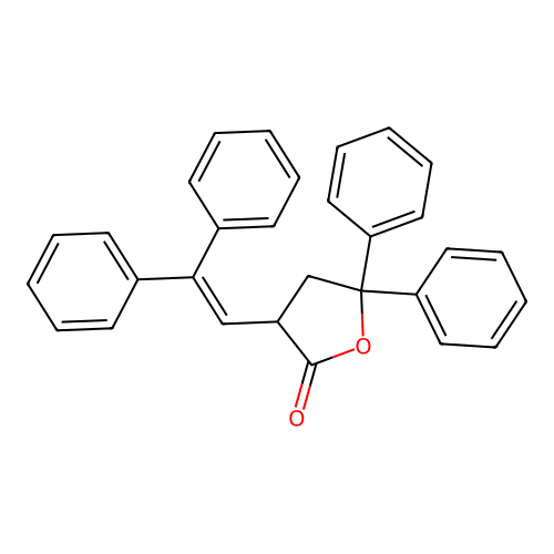 3-(2,2-Diphenylethenyl)-5,5-diphenyloxolan-2-one structure