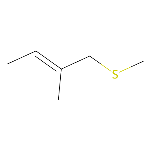 2-Methyl-1-methylthio-2-butene structure