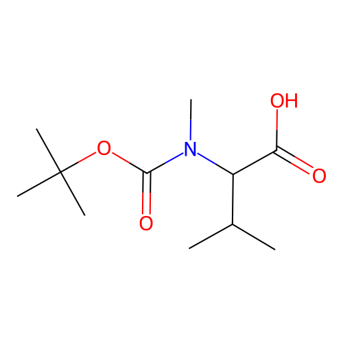 Boc-N-Me-Dl-Val-Oh structure