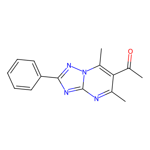 1-(5,7-Dimethyl-2-phenyl[1,2,4]triazolo[1,5-a]pyrimidin-6-yl)ethanone structure
