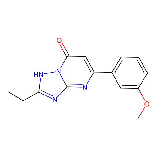 2-Ethyl-5-(3-methoxyphenyl)[1,2,4]triazolo[1,5-a]pyrimidin-7-ol structure