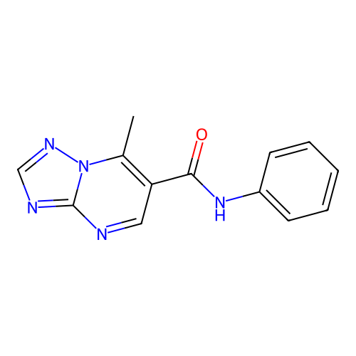 7-methyl-N-phenyl-[1,2,4]triazolo[1,5-a]pyrimidine-6-carboxamide structure