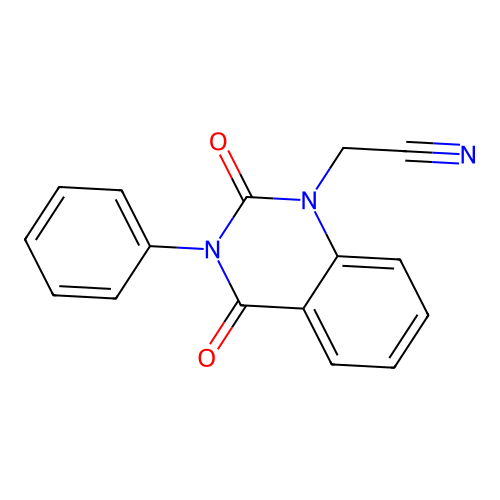 2-(2,4-Dioxo-3-phenylquinazolin-1-yl)acetonitrile structure