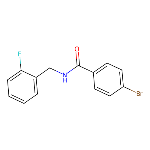 4-Bromo-N-(2-fluorobenzyl)benzamide structure