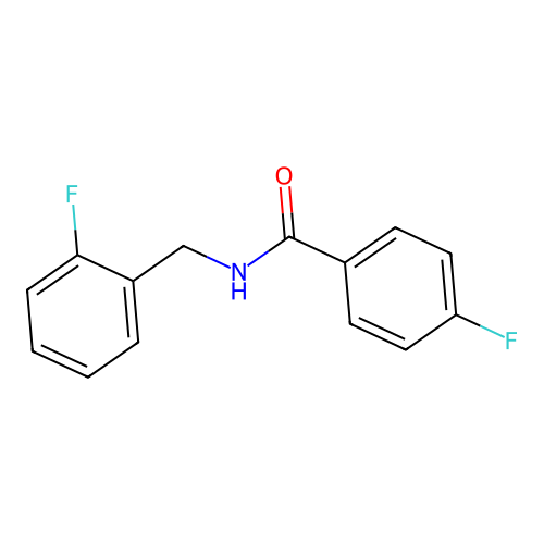 4-Fluoro-N-(2-fluorobenzyl)benzamide structure