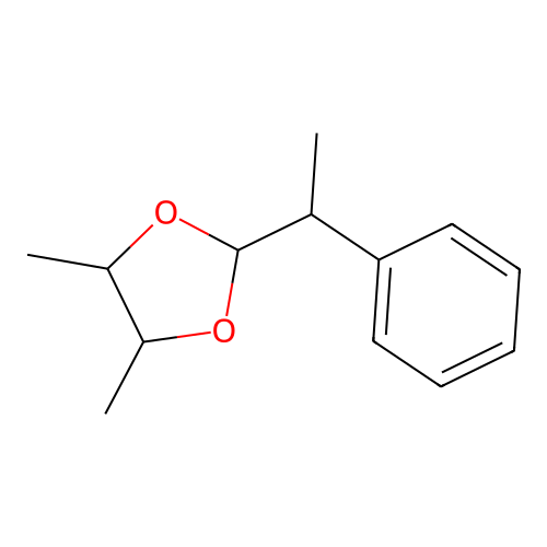 4,5-Dimethyl-2-(1-phenylethyl)-1,3-dioxolane structure
