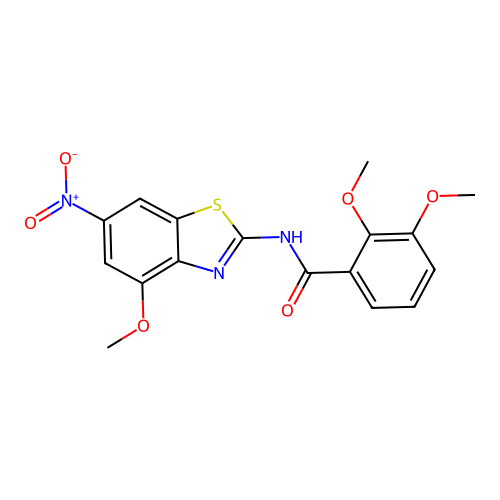 2,3-dimethoxy-N-(4-methoxy-6-nitro-1,3-benzothiazol-2-yl)benzamide structure