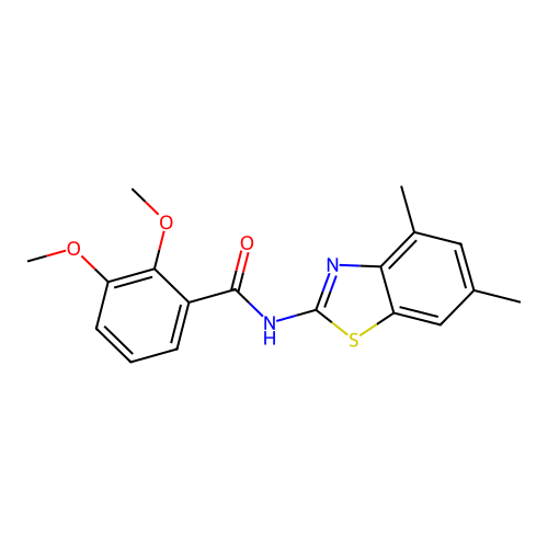 N-(4,6-dimethyl-1,3-benzothiazol-2-yl)-2,3-dimethoxybenzamide structure