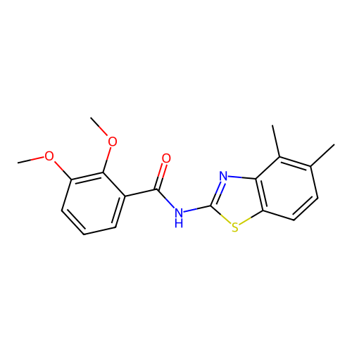 N-(4,5-dimethyl-1,3-benzothiazol-2-yl)-2,3-dimethoxybenzamide structure