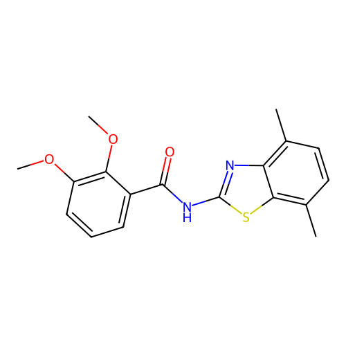 N-(4,7-dimethyl-1,3-benzothiazol-2-yl)-2,3-dimethoxybenzamide structure