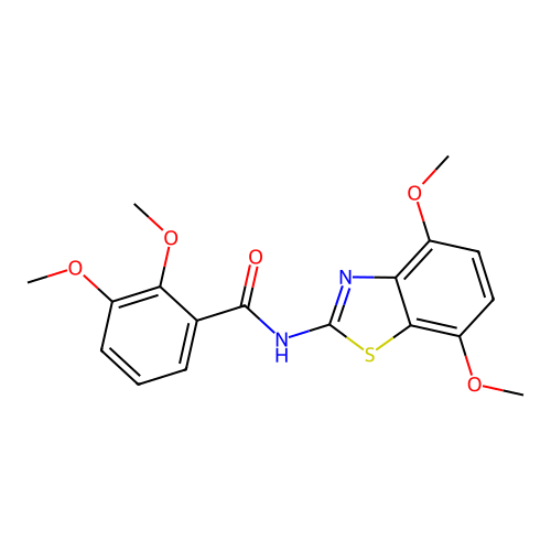 N-(4,7-dimethoxy-1,3-benzothiazol-2-yl)-2,3-dimethoxybenzamide structure
