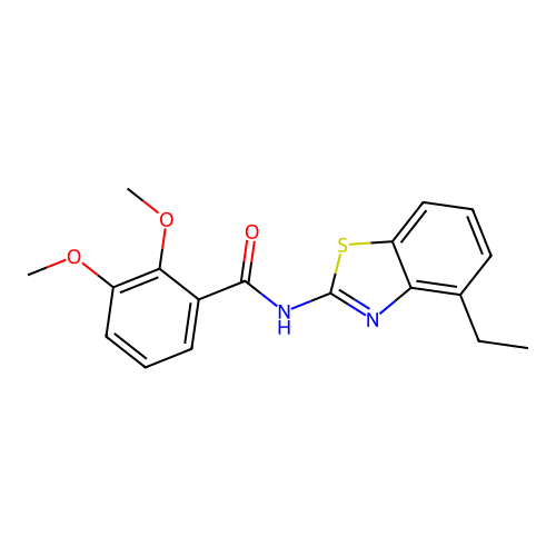 N-(4-ethyl-1,3-benzothiazol-2-yl)-2,3-dimethoxybenzamide structure