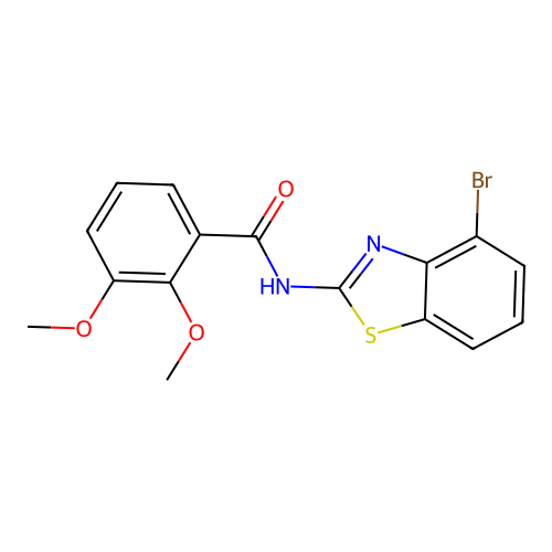 N-(4-bromo-1,3-benzothiazol-2-yl)-2,3-dimethoxybenzamide structure