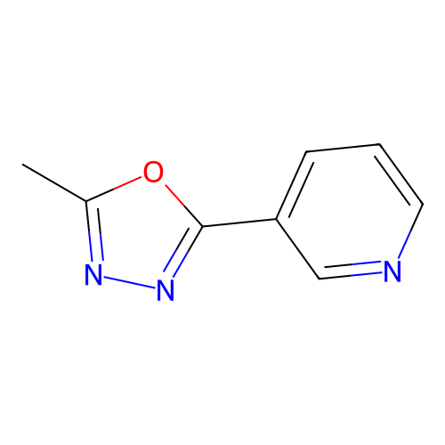 3-(5-Methyl-1,3,4-oxadiazol-2-yl)pyridine structure