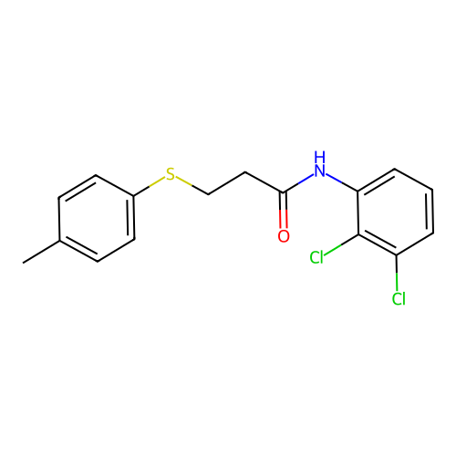 N-(2,3-dichlorophenyl)-3-(p-tolylthio)propanamide structure